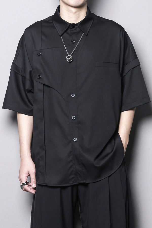 Yamamoto Deconstructed Short-Sleeve Shirt