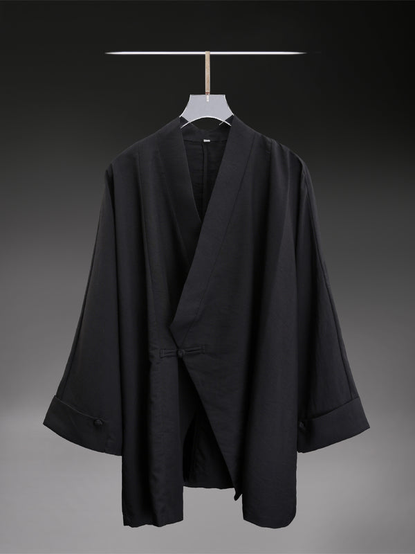 Chinese-Style Mandarin Collar Coat