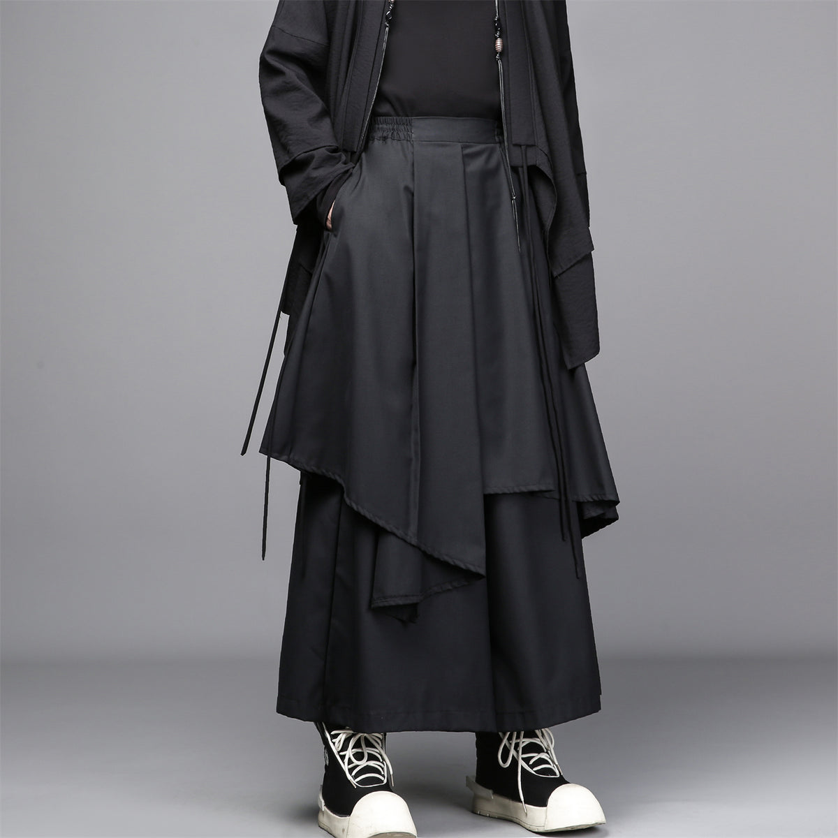 The Asymmetric Overlay Trouser-Skirt