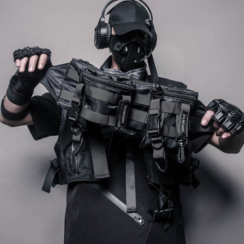 Techwear Multi-Pocket Chest Bag