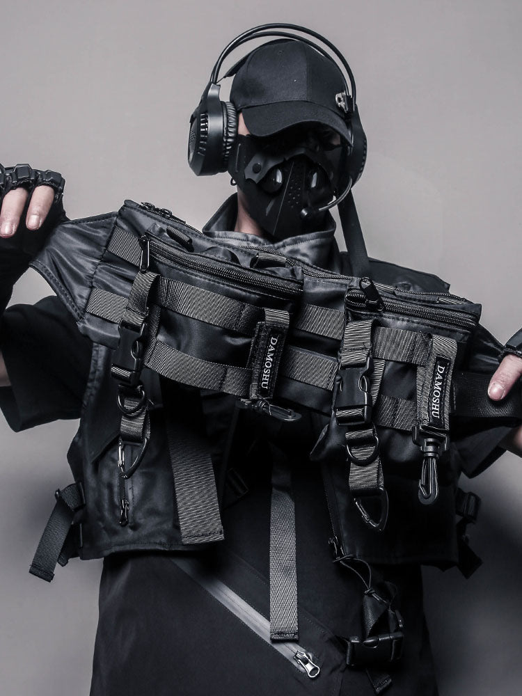 Techwear Multi-Pocket Chest Bag