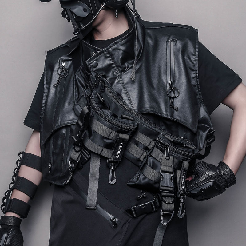 Techwear Multi-Pocket Chest Bag