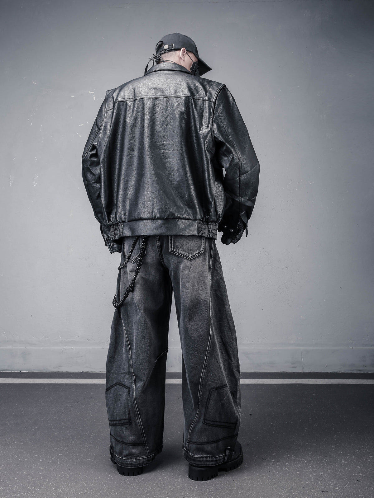 Distressed Washed Streetwear Jeans