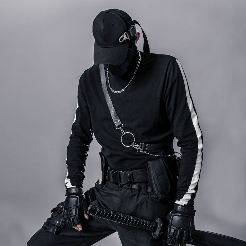 Techwear Leather Chain