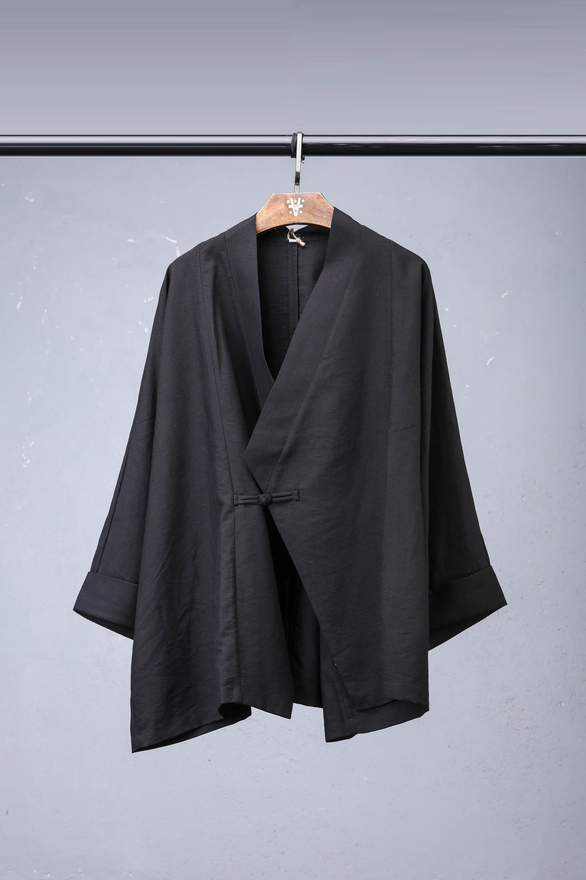 Chinese-Style Mandarin Collar Coat
