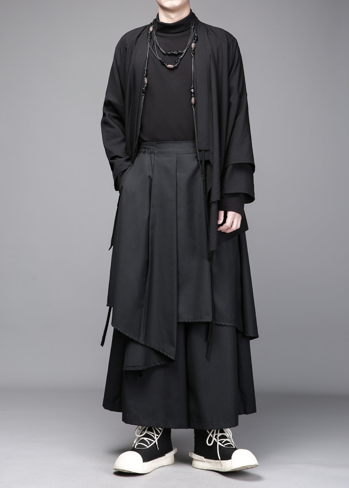 The Asymmetric Overlay Trouser-Skirt
