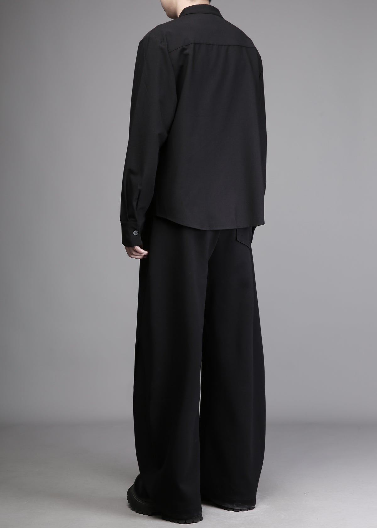 Avant-Garde 3D-Tailored Asymmetric Shirt