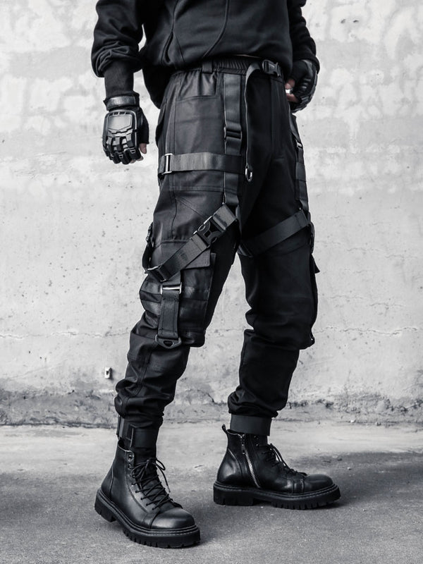 Techwear Paratrooper Cargo Trousers