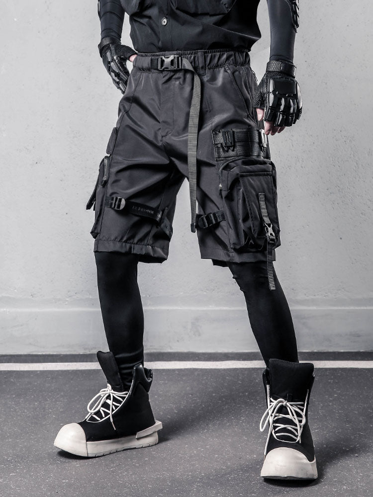 Techwear Multi-Pocket Cargo Shorts