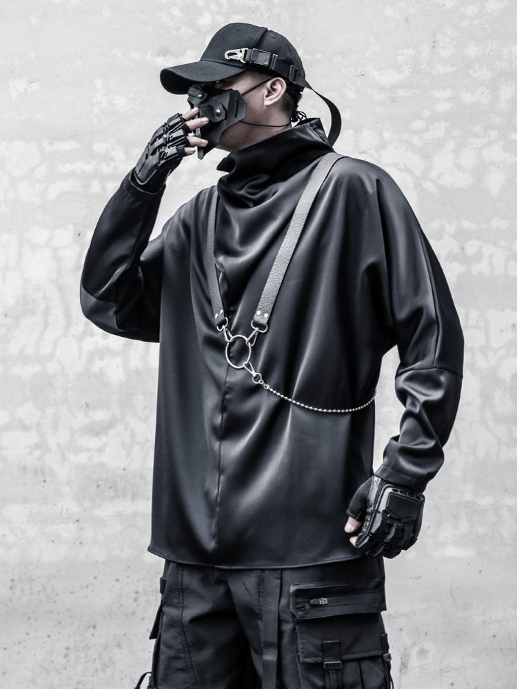 Oversized Raglan Long-Sleeve Top