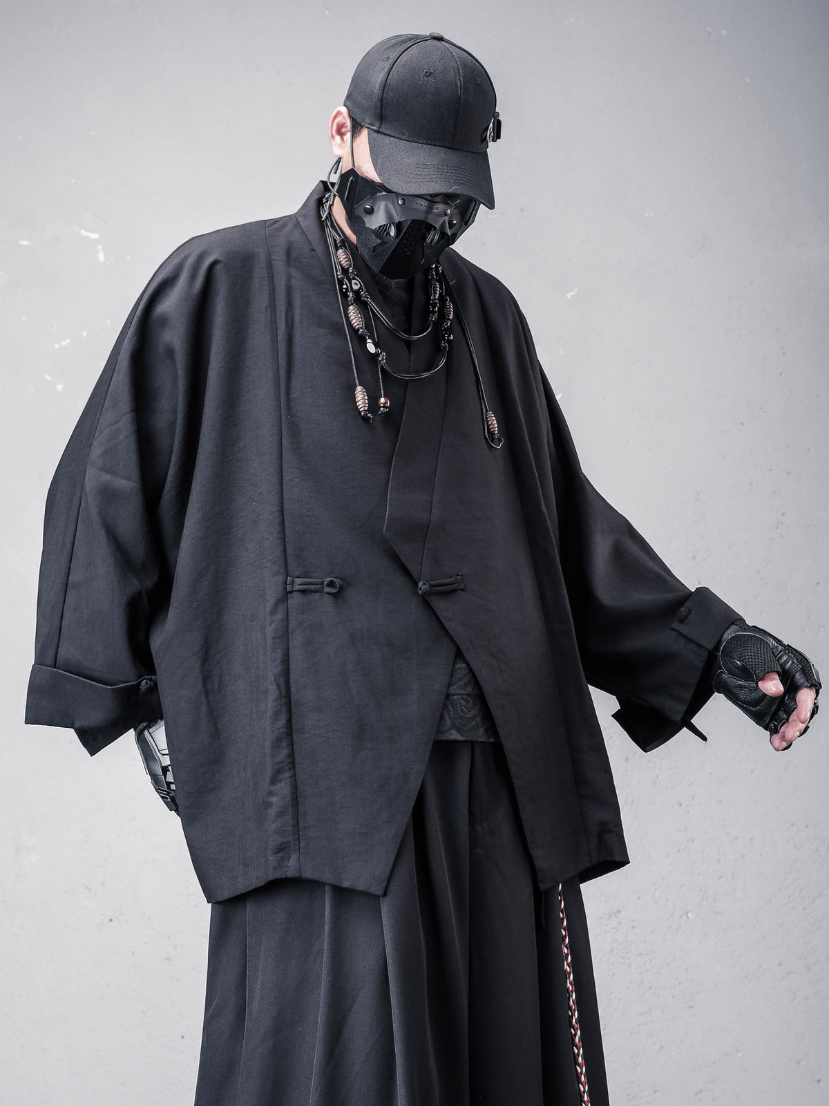 Chinese-Style Mandarin Collar Coat