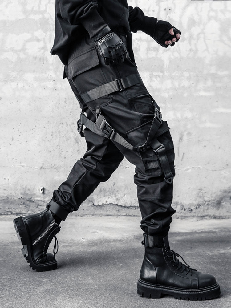 Techwear Paratrooper Cargo Trousers