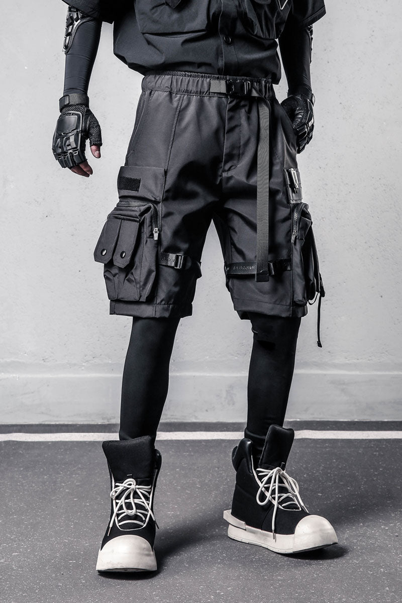 Techwear Multi-Pocket Cargo Shorts