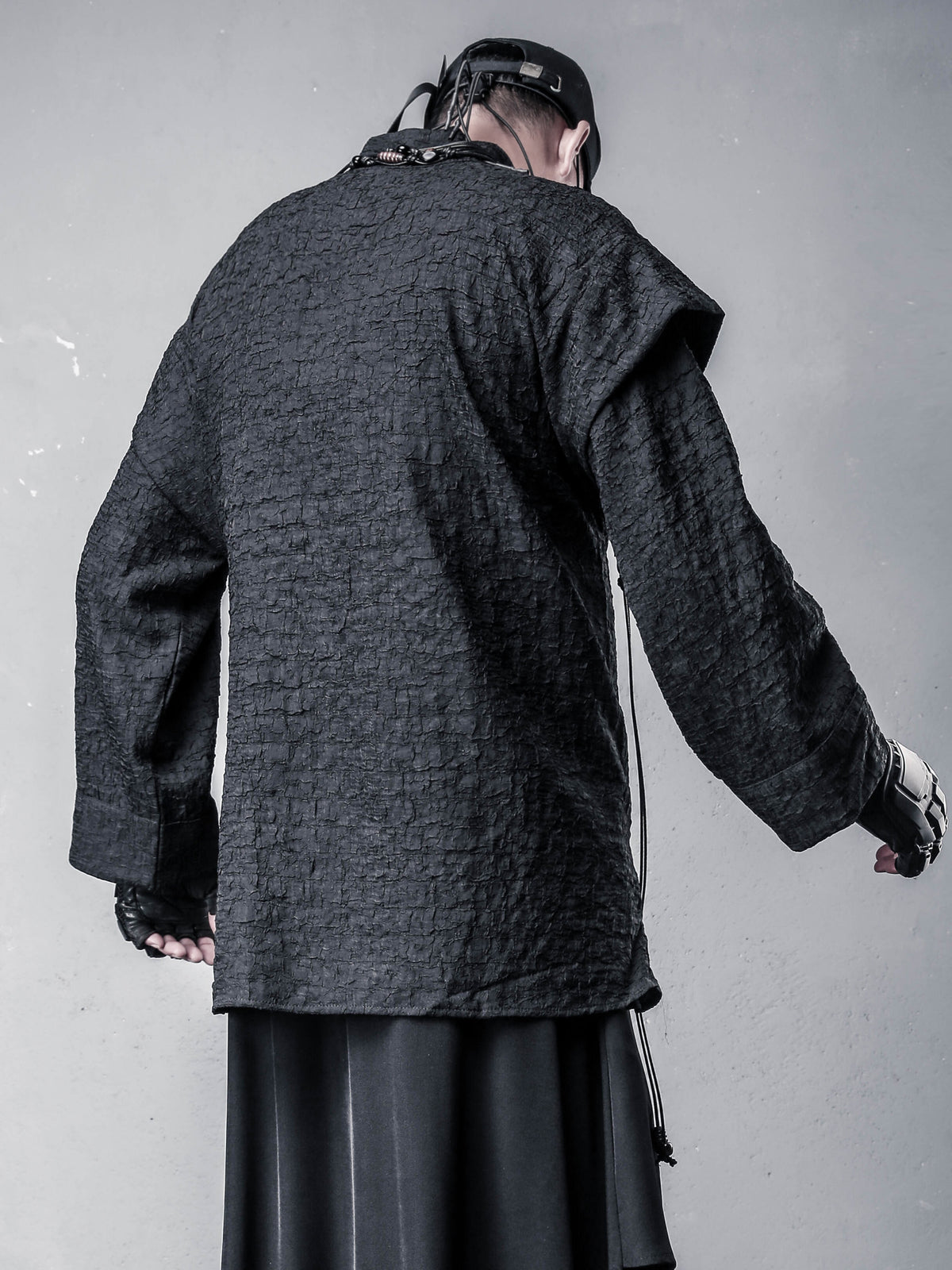 Drop-Shoulder Long-Sleeve Top