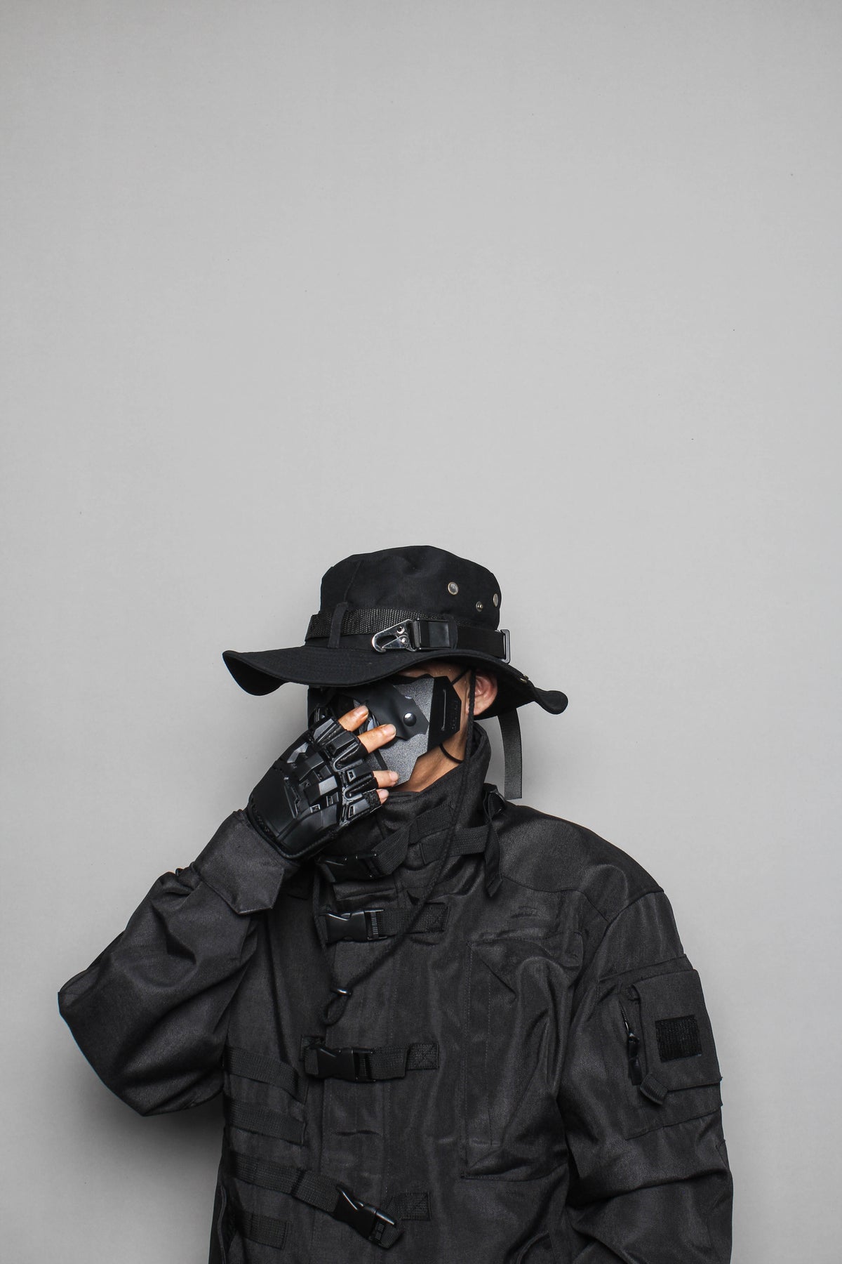 Dark Techwear Bucket Hat