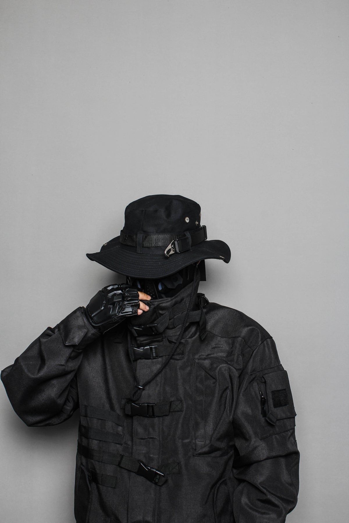 Dark Techwear Bucket Hat
