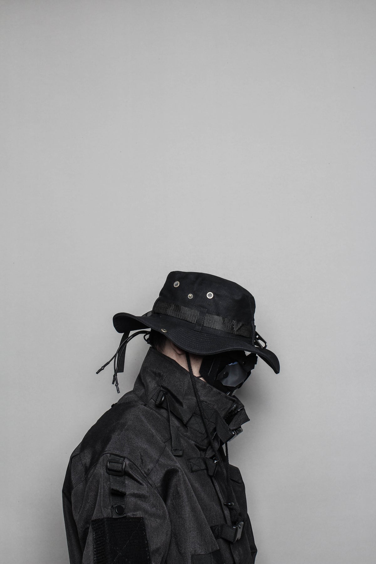 Dark Techwear Bucket Hat