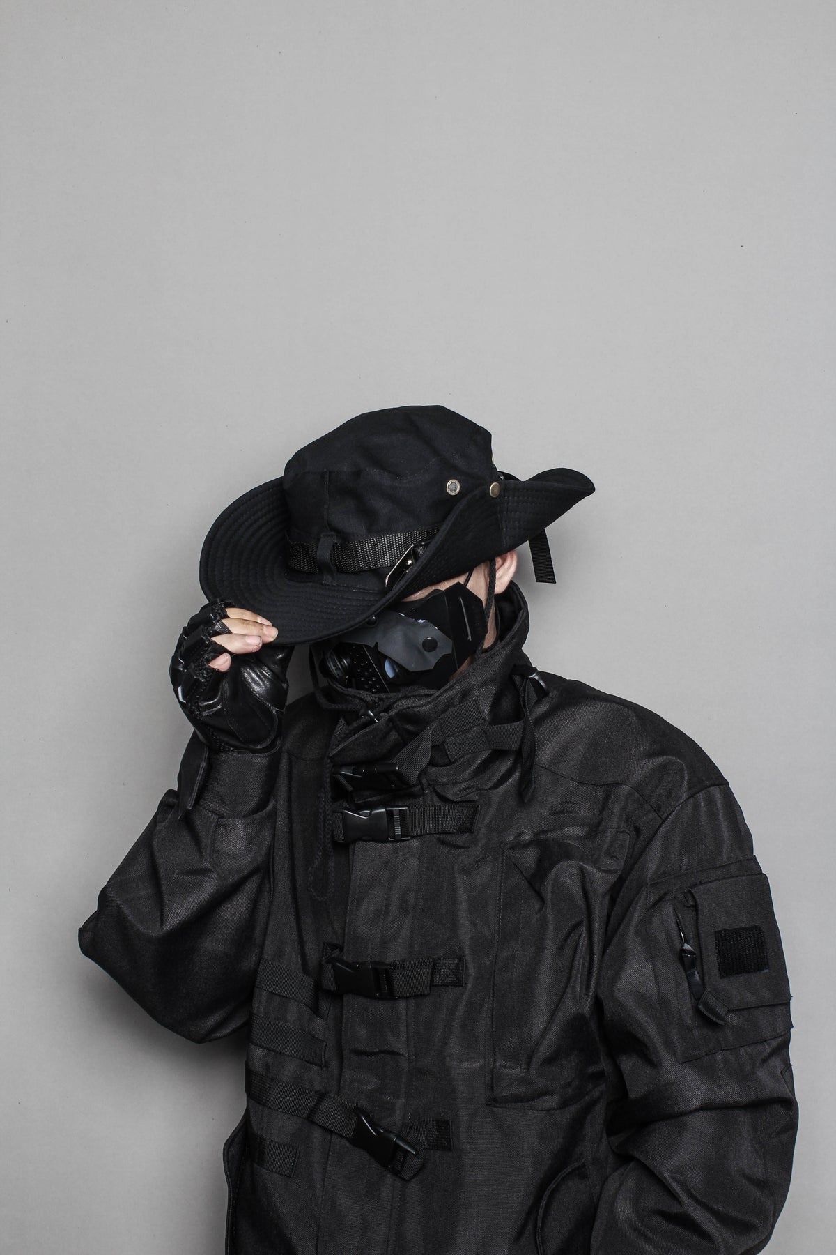 Dark Techwear Bucket Hat