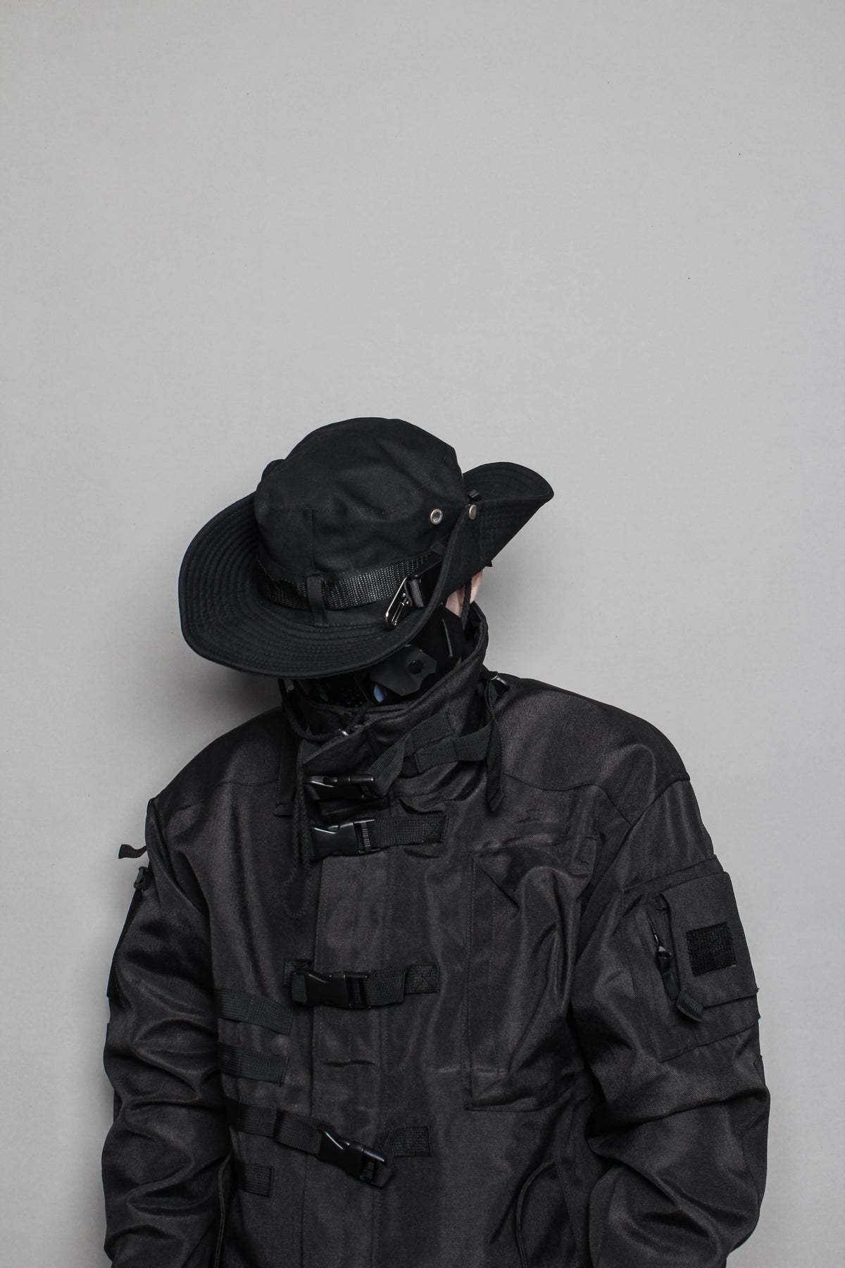 Dark Techwear Bucket Hat