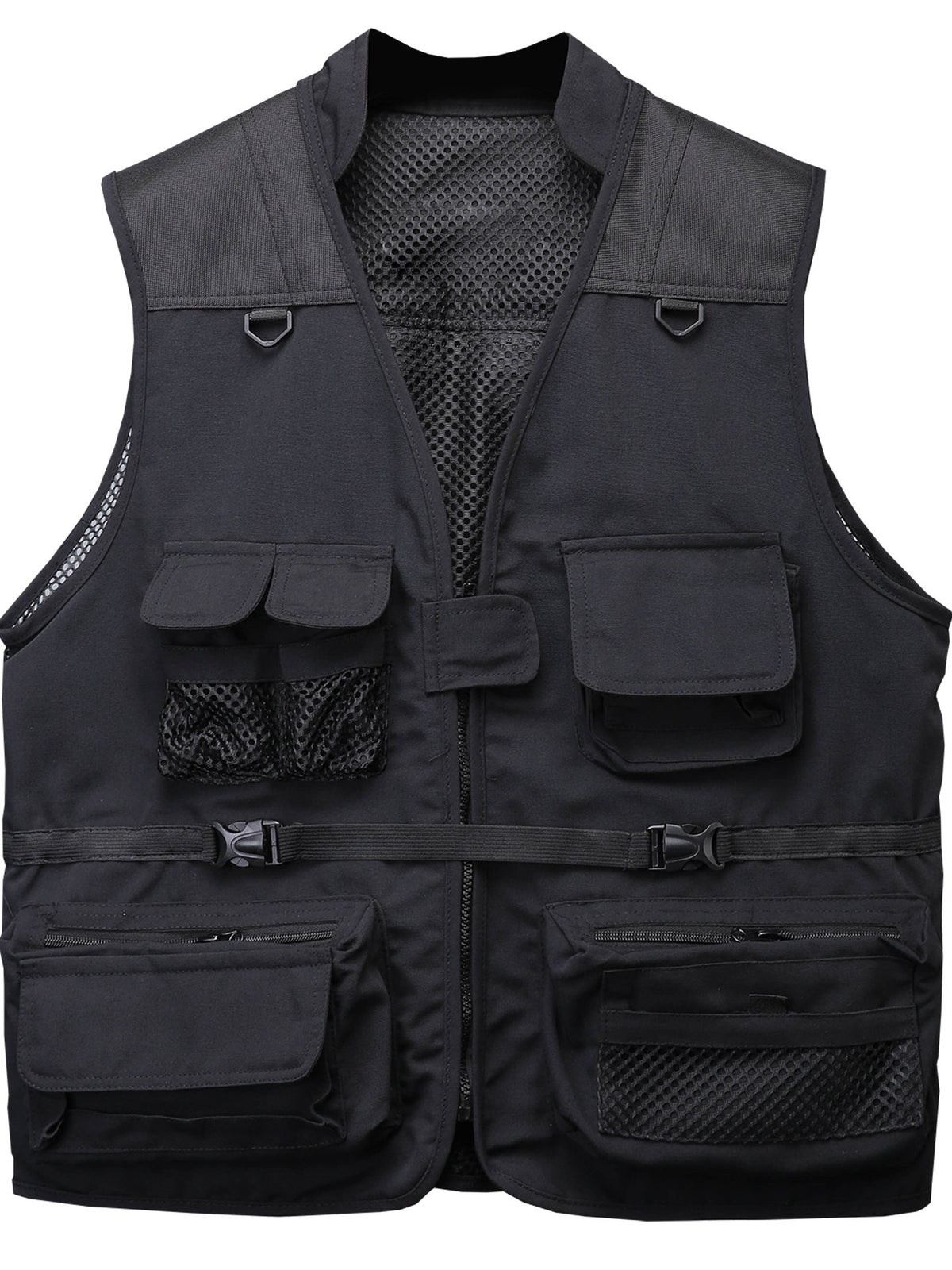 Stand-Collar Tactical Vest Jacket