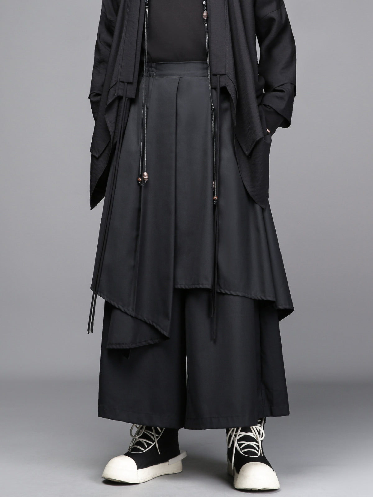 The Asymmetric Overlay Trouser-Skirt