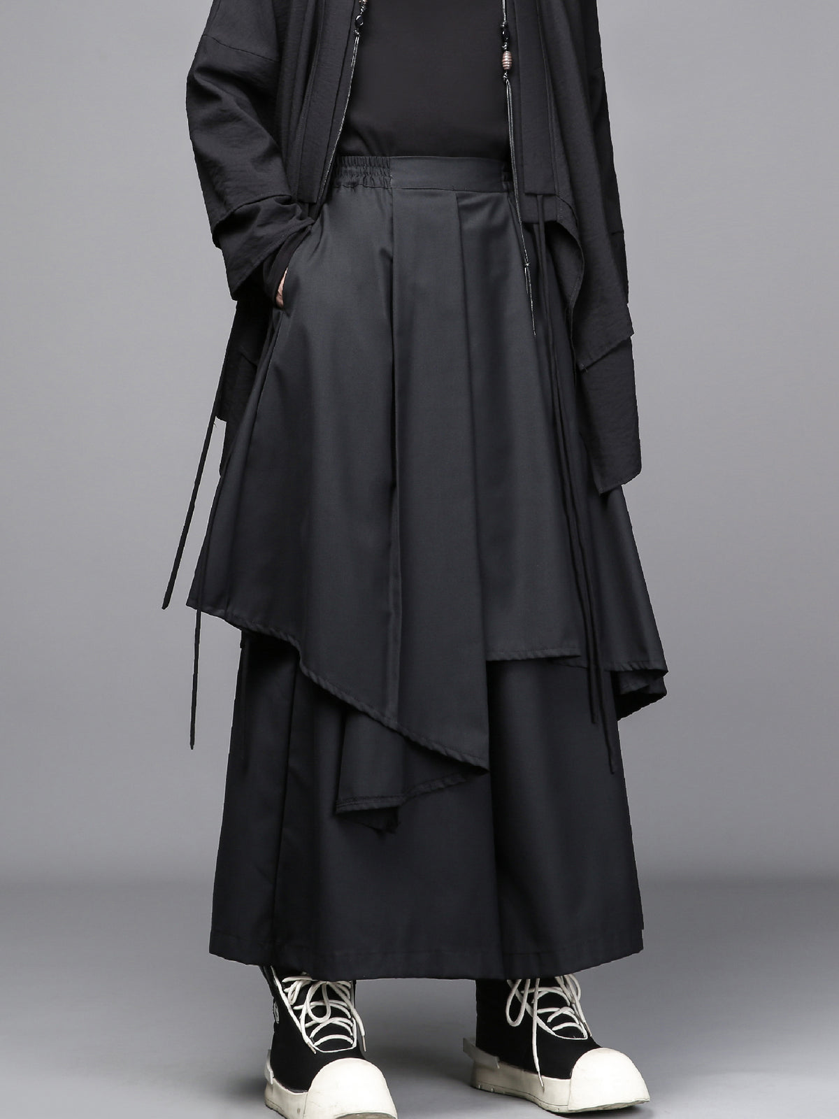 The Asymmetric Overlay Trouser-Skirt