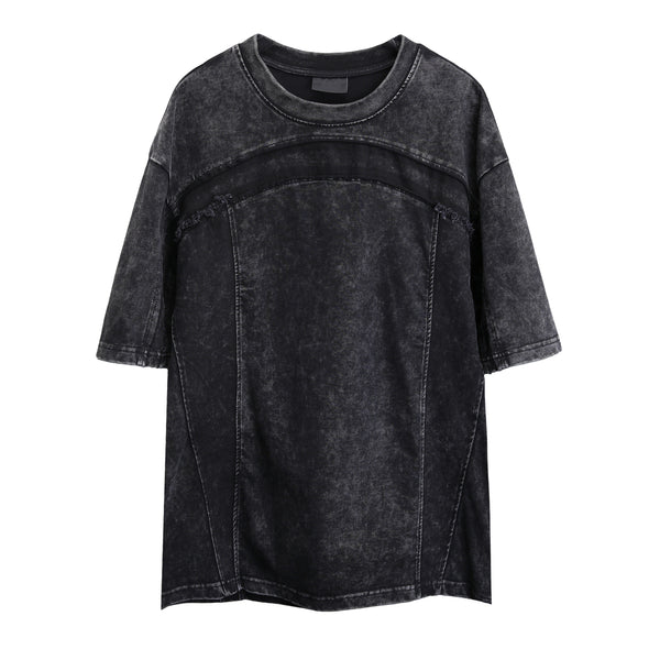 Deconstructed patchwork tee